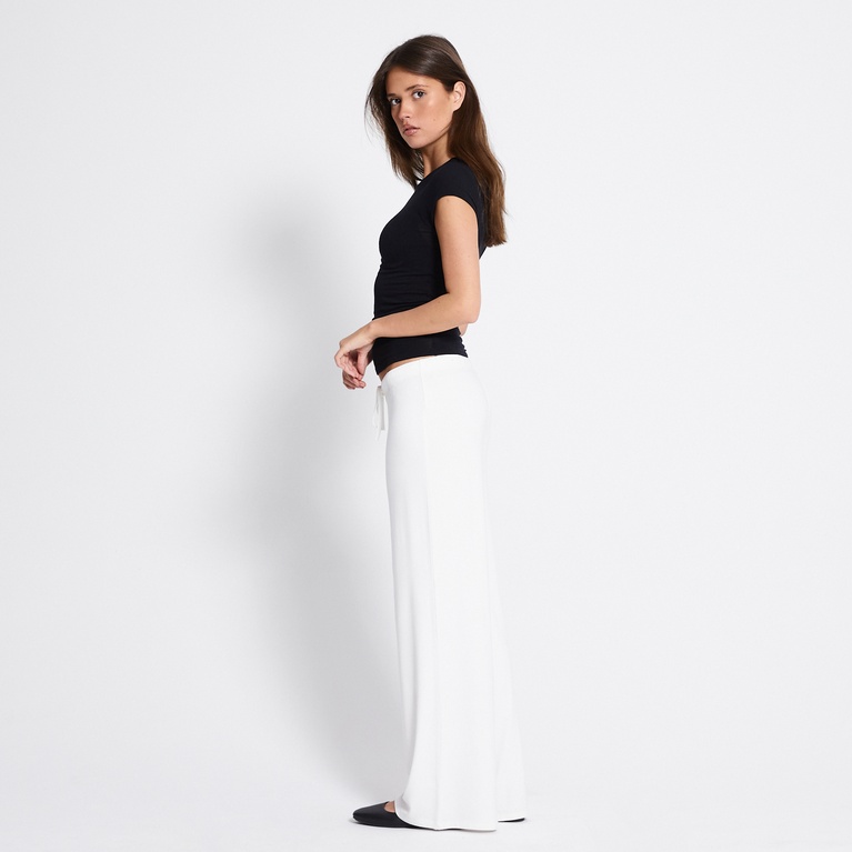 Sheer cap-sleeve top "Zeina" Black